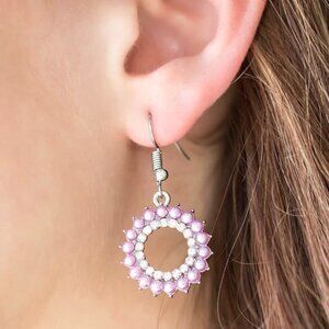 Paparazzi Jewelry Accessories - A Proper Lady - Purple Earrings - Vintage